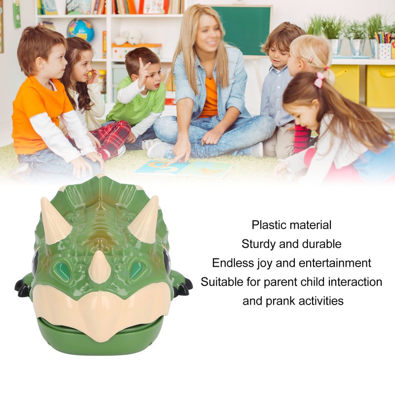 Finger Biting Prank Toy Dinosaur Shaped Interesting Interactive Press Teeth
