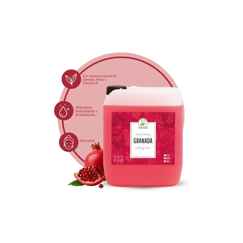Tónico Facial De Granada Antiinflamatorio 5 Litros