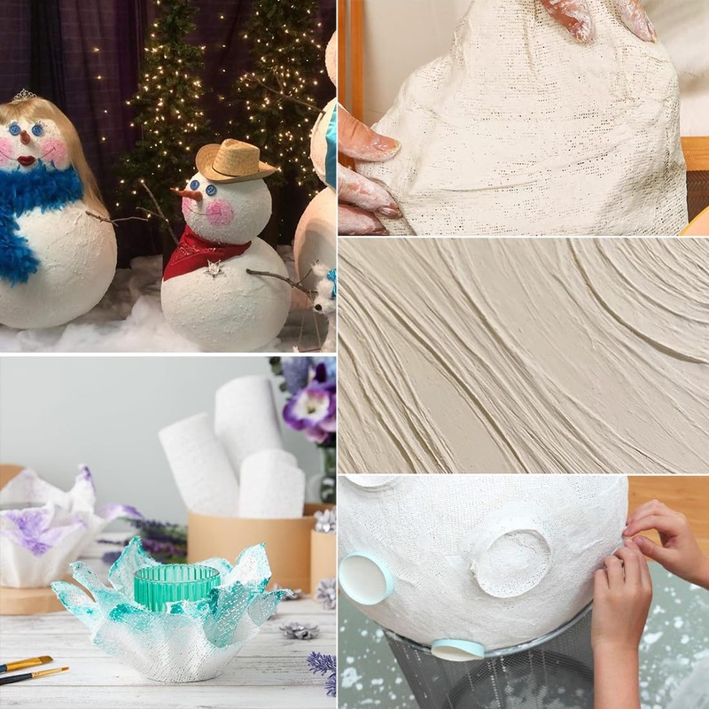 Plaster Cloth Rolls 6 Pack Plaster of Paris Bandages Plaster