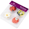 Culpitt Bee, Ladybird, Mushroom & Daisy Sugar Decorations, Spring Themed