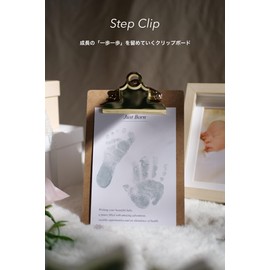 Moon Card Hand Paw Shape Clipboard Baby Stamp (Gold)