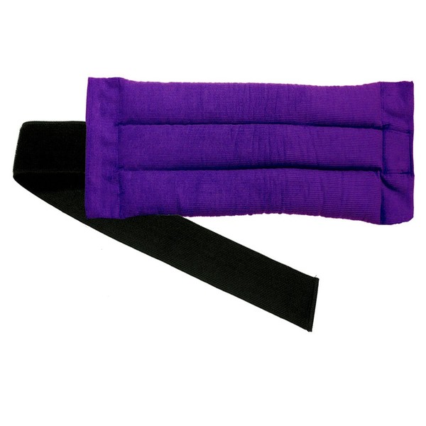 Hot & Cold Therapy Pack- Back & Abdomen Wrap - Adjustable Pain Relief Heating Pad - by SensaCare (New Purple Corduroy)