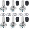 WWZMDiB 6Pcs EC11 Rotary Encoder with Push Button 360° 5