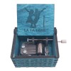 Lalaland Music Box Hand Crank Musical Box Carved Wooden,Play The