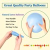 110pcs Pastel Blue Balloon 12 Inch, Pastel Blue Latex Balloons