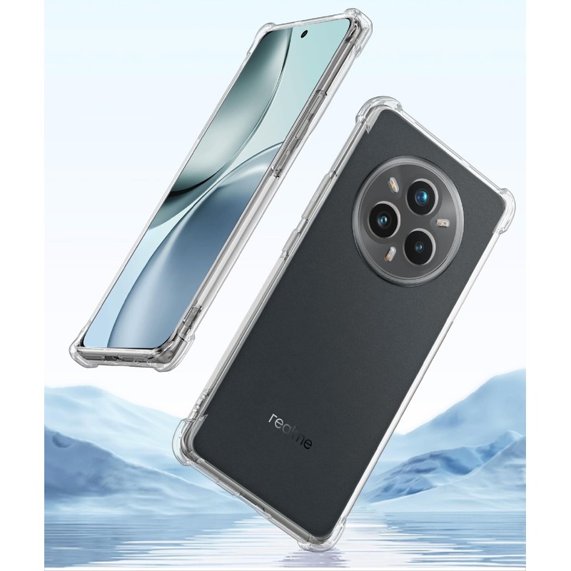 GIOPUEY Clear Case Compatible with Realme 14 Pro, Ultra Thin