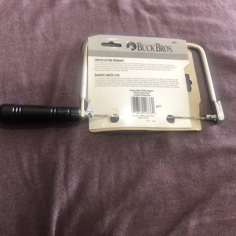 BUCK BROS. # 40336 Coping Saw w/ Blade, 4-3/4" Depth