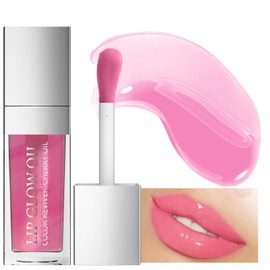 Plumping Lip Oil, Lip Plumper, Lip Glow Oil Moisturizing Lip Oil Long Lasting Nourishing Lip, Hydrating Lip Gloss Tint Lipstick for Women, Glitter Shine Liquid Lipstick Makeup Cosmetic (05#)