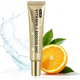Vitamina C con Glutatión y Vitamina E,Vitamin C Booster Shot Serum,Sérum Facial Brillo y Antiarrugas, Tratamiento Unifica el Tono, Suaviza la Piel, Vitamin C Booster Shot, Uso Diario