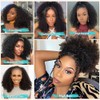 QUANDIAN Kinky Curly 3 In 1 Half Wig Human Hair