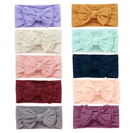 Baby Nylon Headbands Hairbands Hair Bow Elastics for Baby Girls Newborn Infant Toddlers Kids