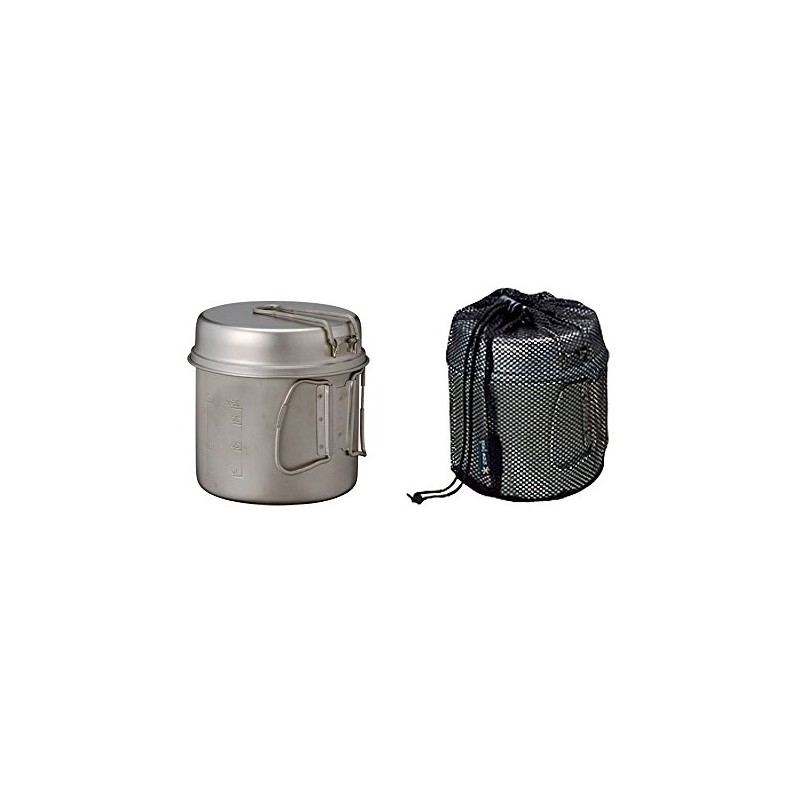Snow Peak Titanium Trek Cook Set, Ultralight & Compact for
