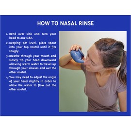 Baraka Neti Pot Mineral Salt Sinus Rinse Saline Solution - Use with Neti Pot - Premium No Burning French Atlantic Sea Salt for Sinus Relief (16 oz - 2 Pack)