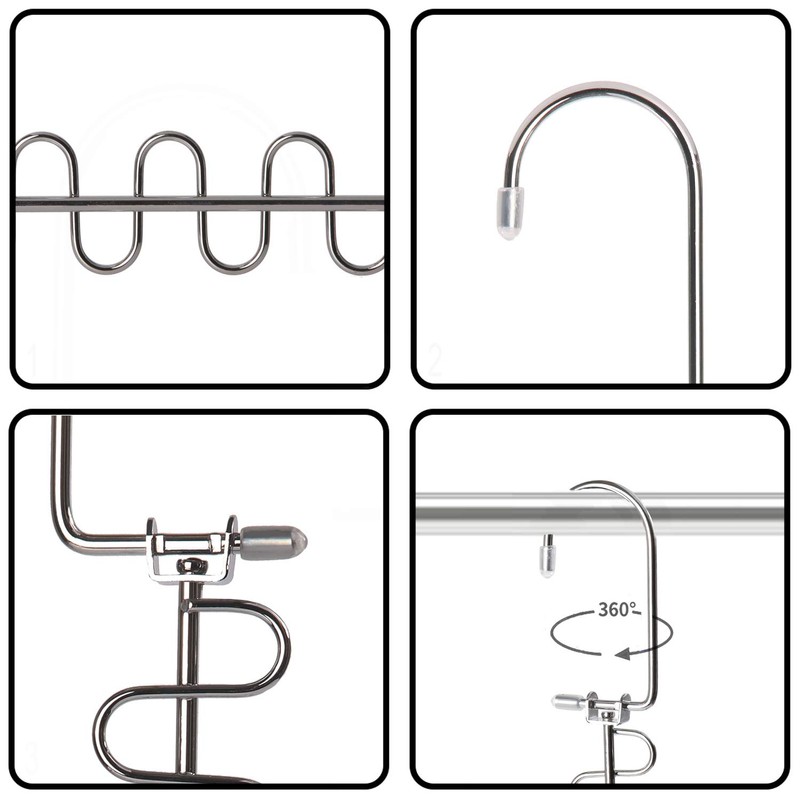 Bloberey Space Saving Hangers 6x2 Slots Metal Magic Cascading Hanger