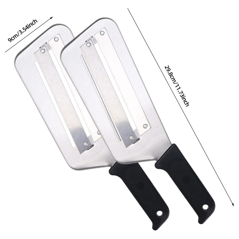 2 Pcs Cabbage Chopper Shredder - Stainless Steel Kitchen Knife