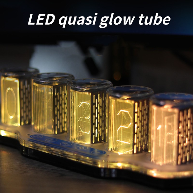 Nixie Tube Clock Breathing RGB High Accuracy Time Clock Luminous