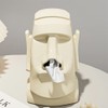 MapleFrost Moai Easter Island Statue Tissue Box Cover, Decorative Facial