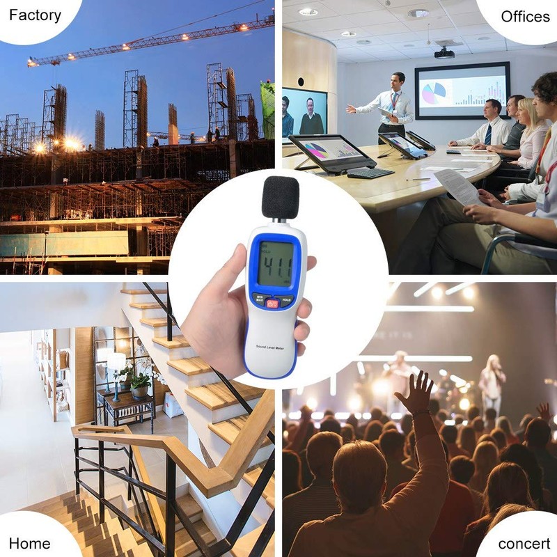 Sound Level Meter, Portable Digital Sound Level Meter for Noise