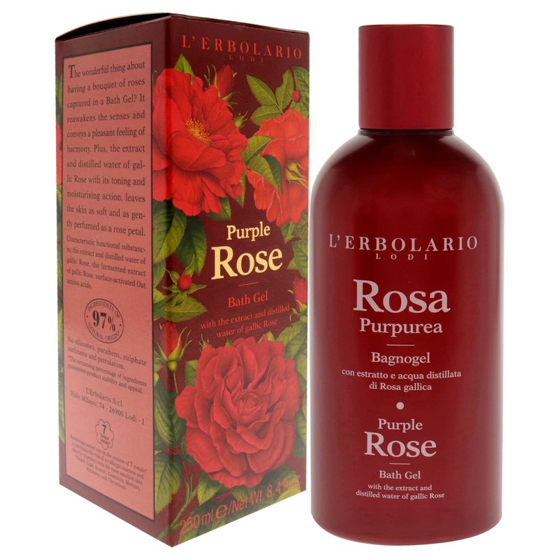 L'Erbolario Rosa Purpurea Bath/Shower Gel 250ml