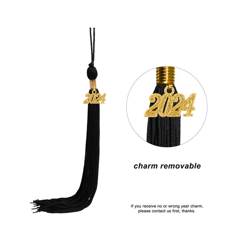 SAMDEEMI Graduation Tassel with 2024 Gold Year Charm for Graduation
