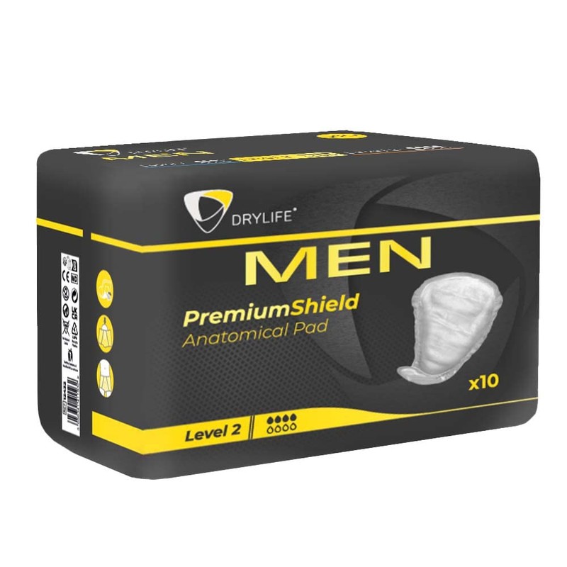 Drylife Men Level 2 Premium Shield Incontinence Pads (1 Pack