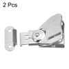 uxcell 1.97-inch SUS304 Stainless Steel Butterfly Twist Latch Keeper W