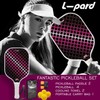 Pickleball Paddles,Fiberglass Surface Pickleball Set with 2 Pickleball Rackets and