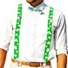 BODIY St Patrick's Day Suspenders for Men Shamrock Clover Suspenders