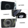 ULTECHNOVO 2pcs Solar Car Exhaust Fan Compact Solar Ventilation Cooler