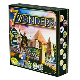 7 Wonders Board Game - Lead Your Civilization to Prosperity! Strategy Game for Kids and Adults, Ages 10+, 3-7 Players, 30 Minute Playtime, Made by Repos Production