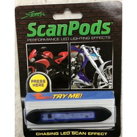 SCANPODS NEW SCANPODS CAR ALARM SECURITY LED SCANNING LIGHT - BLUE