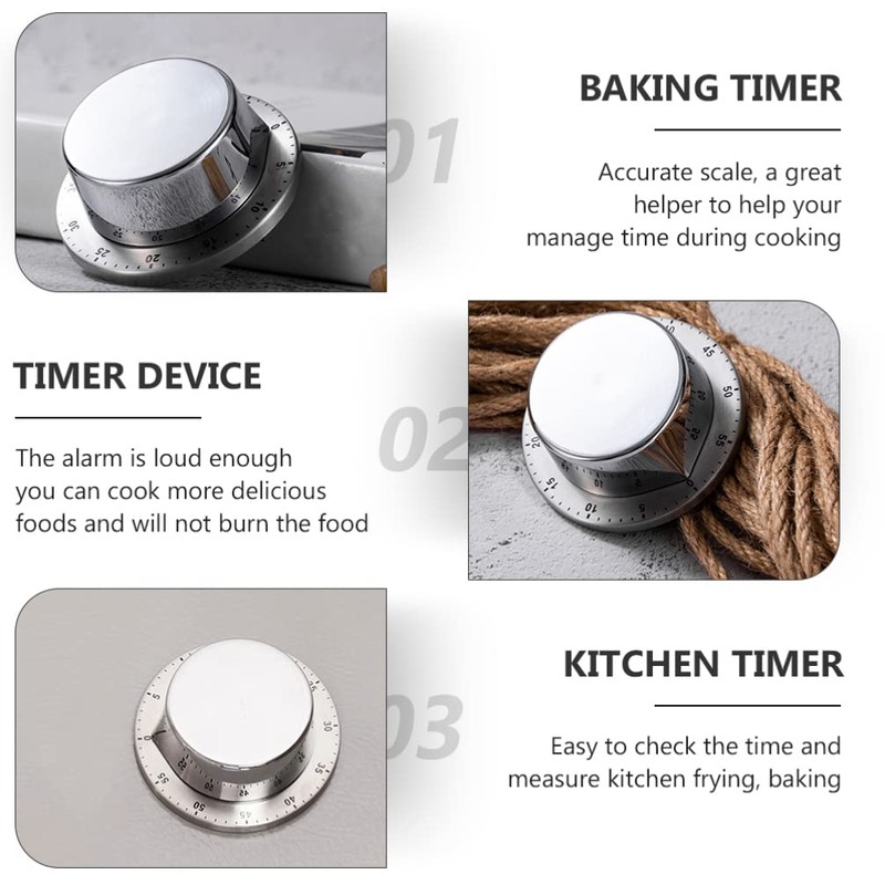 Mobestech Baking Reminder Kitchen Timer Mechanical Timer Chef Cooking Timer