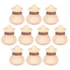10Pcs Boxwood Carving Accessories Lucky Bag Boxwood Pendant DIY HandMade