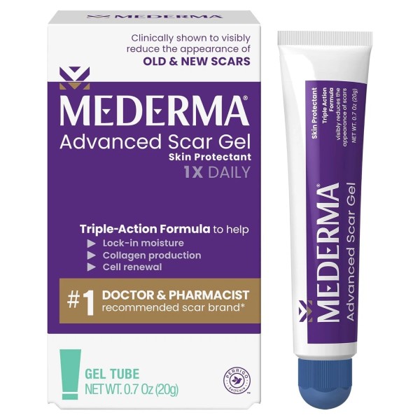 Mederma Advanced Scar Gel, Treats Old and New Scars, Reduces