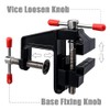 Bestgle Mini Bench Vise Adjustable Table Clamp Vice Portable Tabletop