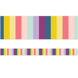 Teacher Created Resources Oh Happy Day Stripes Straight Border Trim (TCR9088)