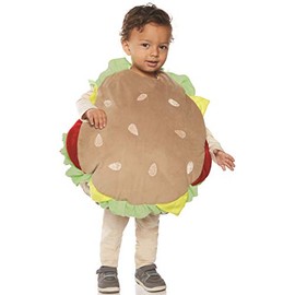 UNDERWRAPS unisex child Toddler's Plush Hamburger Belly Babies Costume, Multi, Medium US