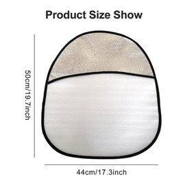 Lenkrad Sonnenschutz Abdeckung, Auto Lenkradhülle Hitzeschutz, 44 x 50 cm Lenkradschutz Abdeckung, Sonnenblende für Lenkrad für die Meisten Autos, SUV, LKW