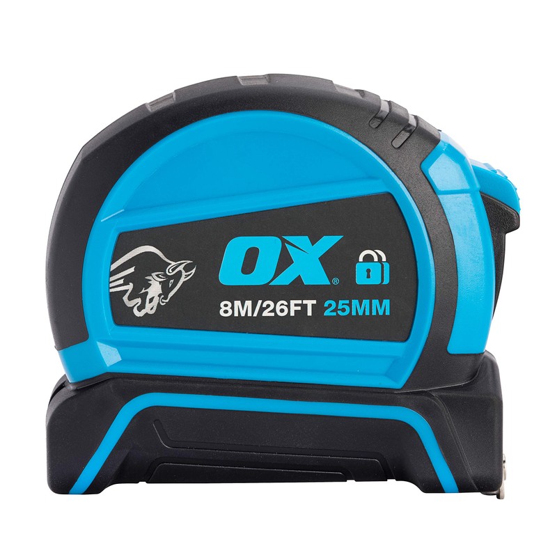 OX Pro Dual Auto Lock Tape Measure - 8m