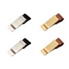 Zixui Notebook Pen Holder Clip, Leather, Stainless Steel Clip, For