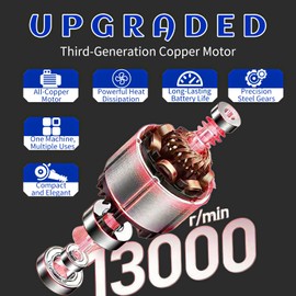 Cordless Brush Angle Grinder Kit, Mini Electric Angle Grinding Tool 13000RPM with 2pcs 16.8V 2000mAh Batteries and 15-Cutting Discs, Power Angle Grinder for Wood Metal Stone Concrete