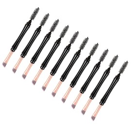 FOMIYES 10pcs Eyebrow Brush with Cover Brow Makeup Brush Eyelash Tool Duo Eyebrow Brush Beauty Kit Mini Tools Spoolie Eyelash Brush Girl Makeup Tools Artificial Fiber Coloring Brush Bevel