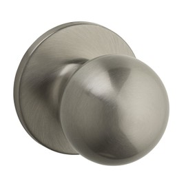 Weiser Regina Satin Nickel Door Knob, Interior Door Handles/Passage Knobs for Hall and Closet Door, Non-locking Hall/Closet Door Handle, Traditional Home Décor