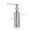 300ml Stainless Steel Soap Dispenser Liquid Detergent Hand Pump for