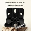 ANTEISI 180 Degree Hinge Zinc Alloy Locking Hinges 90 Degree,Adjustable