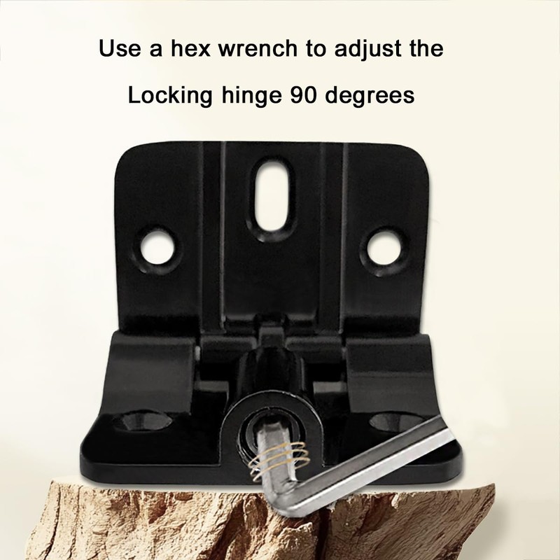 ANTEISI 180 Degree Hinge Zinc Alloy Locking Hinges 90 Degree,Adjustable