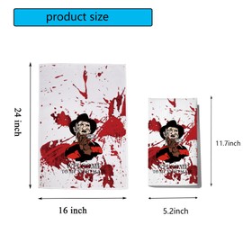 Freddy Gift Horror Movie Inspired Gift Scary Killer Fans Gift Welcome to My Nightmare Kitchen Towel (TO MY NIGHTMARE UK)