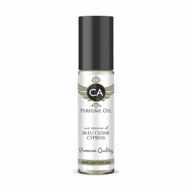 CA Perfume Originals Bleu Cedar Cypress Unisex Fragrance Oil Woody Aromatic Scent Long Lasting Perfumes for Women & Men Travel Size TSA Ready Mini Parfum Body Oil Roll-on 0.33 Fl Oz 10ml