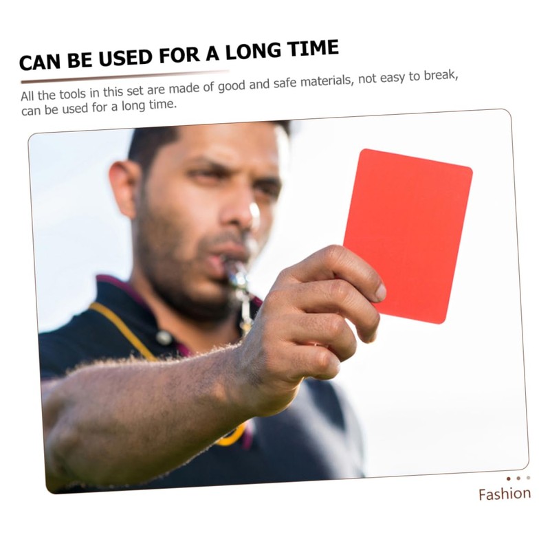 BESPORTBLE Portable Soccer Referee Kit with Red and Yellow Cards
