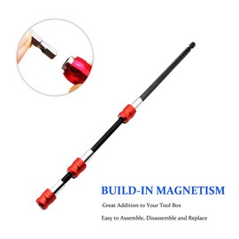 Drill Bit Holder 3 PCS Magnetic Screwdriver Bits Holder Universal 1/4” Hex Shank Drill Bit Extension Quick Change Flexible Bit Holder For Impact Driver - RD